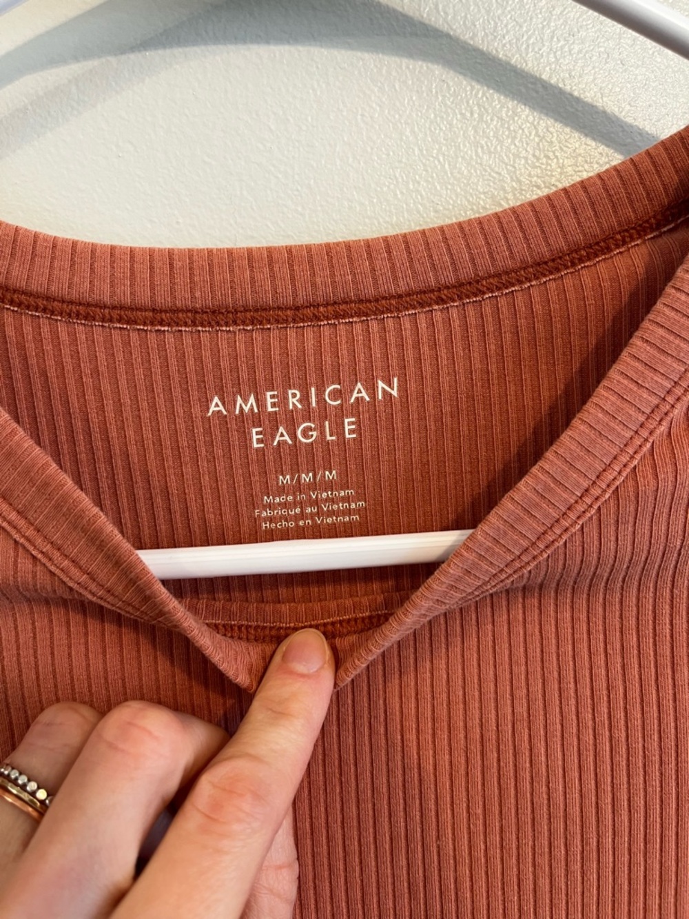 AE Ribbed Hey Baby Tee - Picture 2 of 6